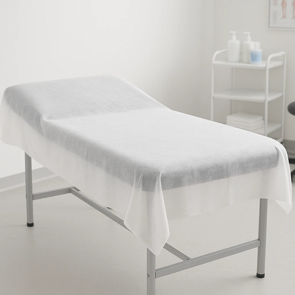 50-Count Disposable Waterproof Table Covers for Spa, Massage & Medical Use - LAST CHANCE