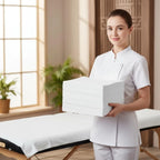 50-Count Disposable Waterproof Table Covers for Spa, Massage & Medical Use - LAST CHANCE